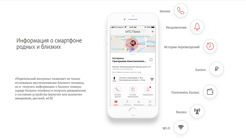 Возможности услуги "МТС Поиск"